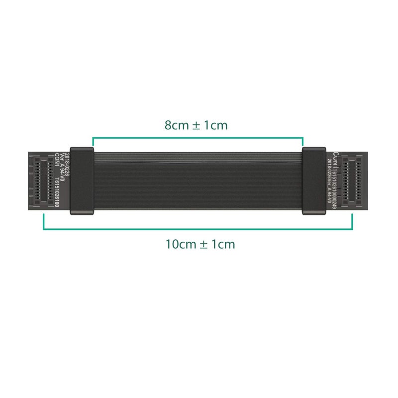 LINKUP - Flexible SLI Bridge GPU Cable Extreme High-Speed Technology Premium Shielding 85 ohm Design for NVIDIA GPUs Graphic Cards | NOT Compatible with AMD or RTX 2000/3000 GPU - [8 cm] - Image 2